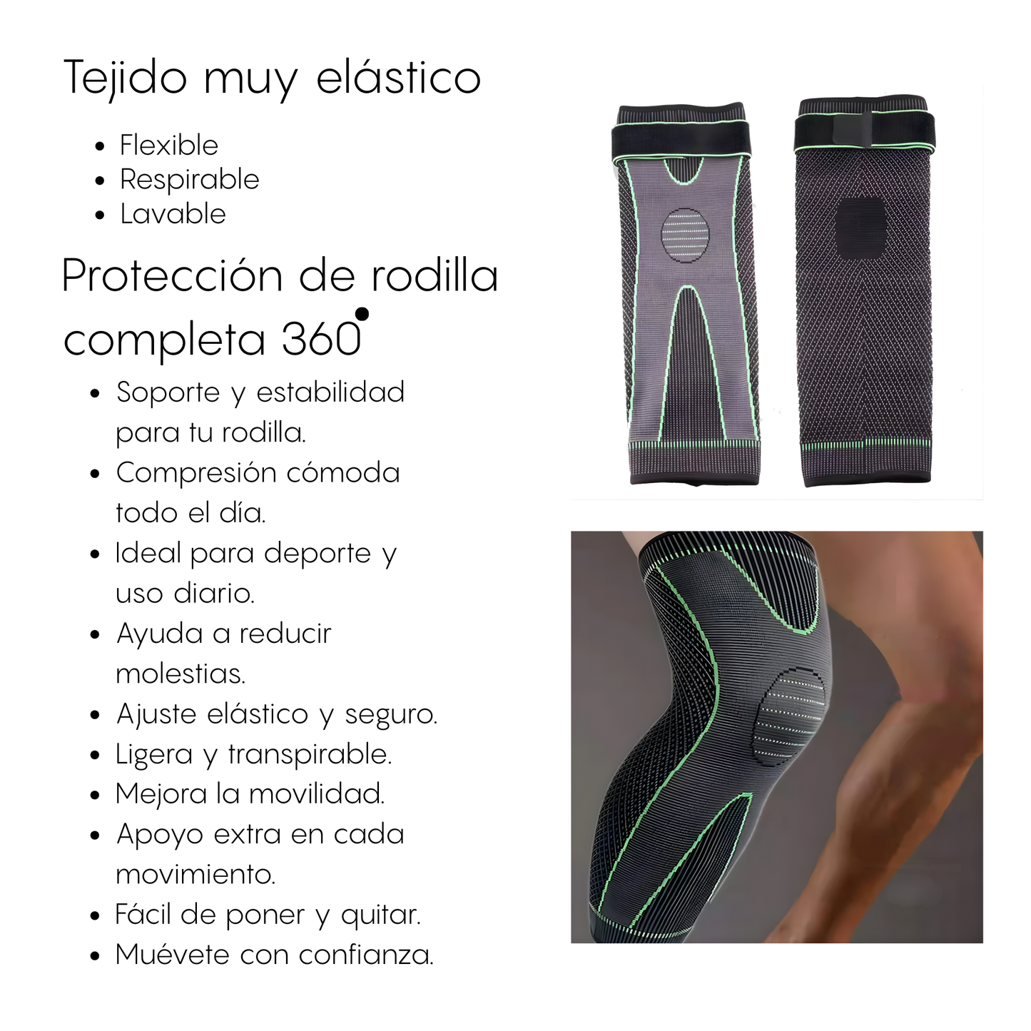 DynamicCompress - Rodillera Larga De Compresion