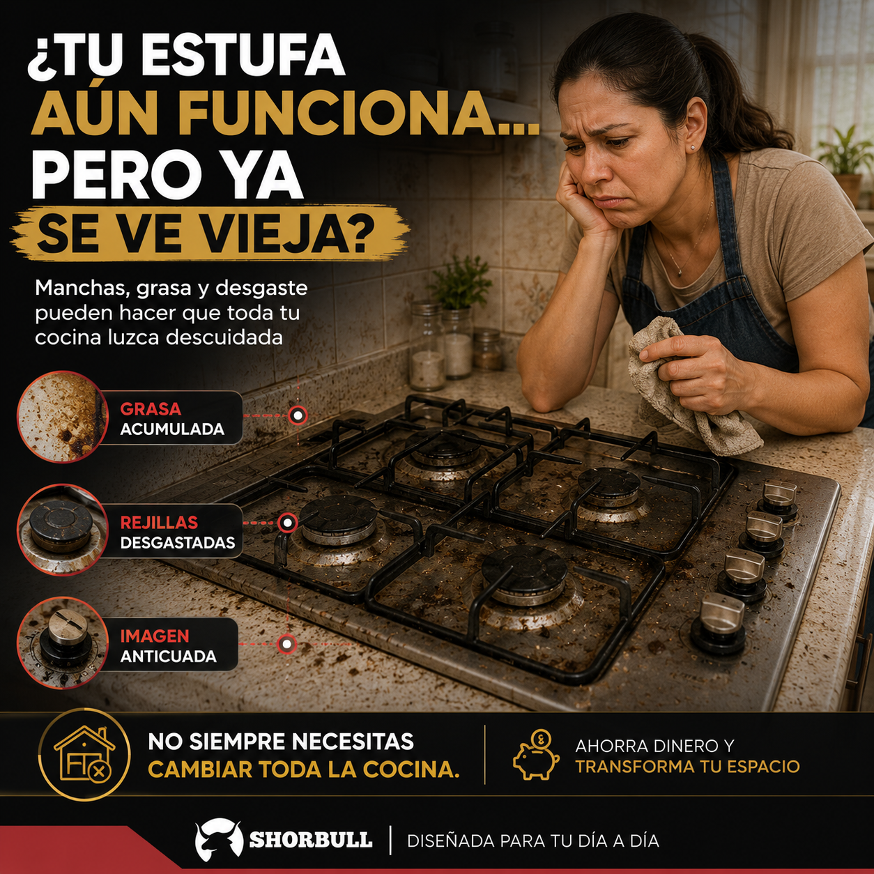 Shorbull FireMax 4 - Parrilla 4 Quemadores