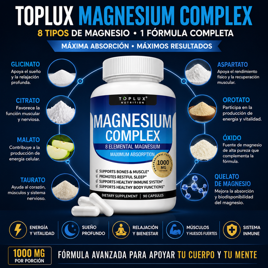 Magnesium Complex - Suplemento de Magnesio 1000mg