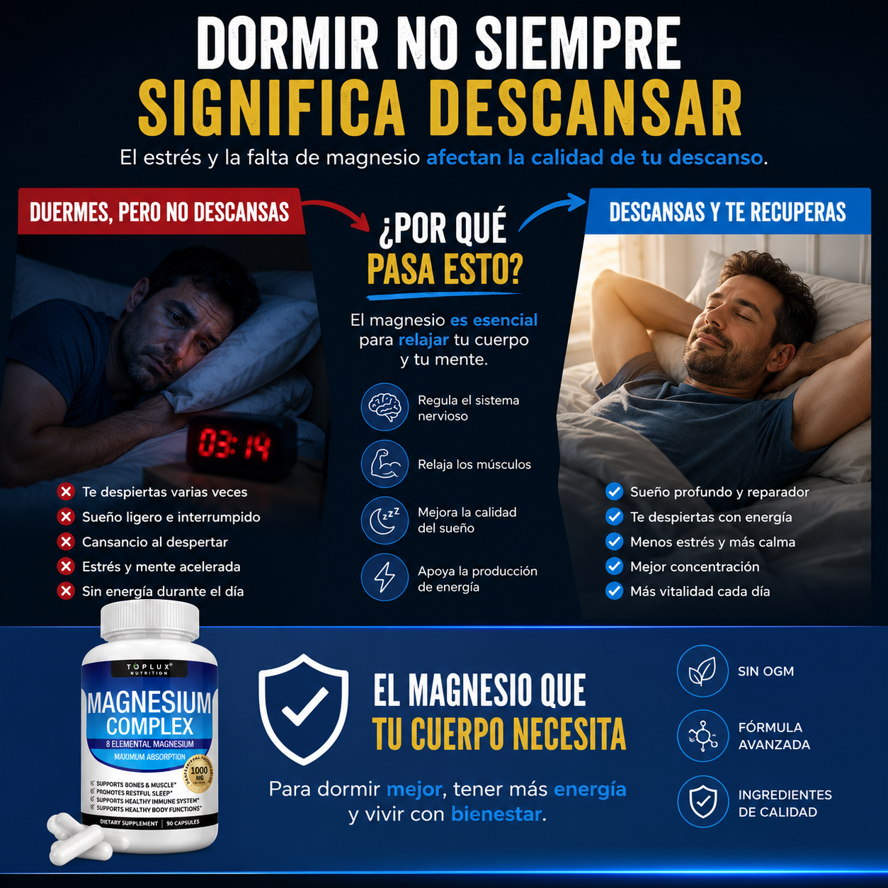 Magnesium Complex - Suplemento de Magnesio 1000mg