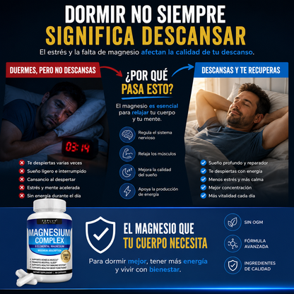 Magnesium Complex - Suplemento de Magnesio 1000mg