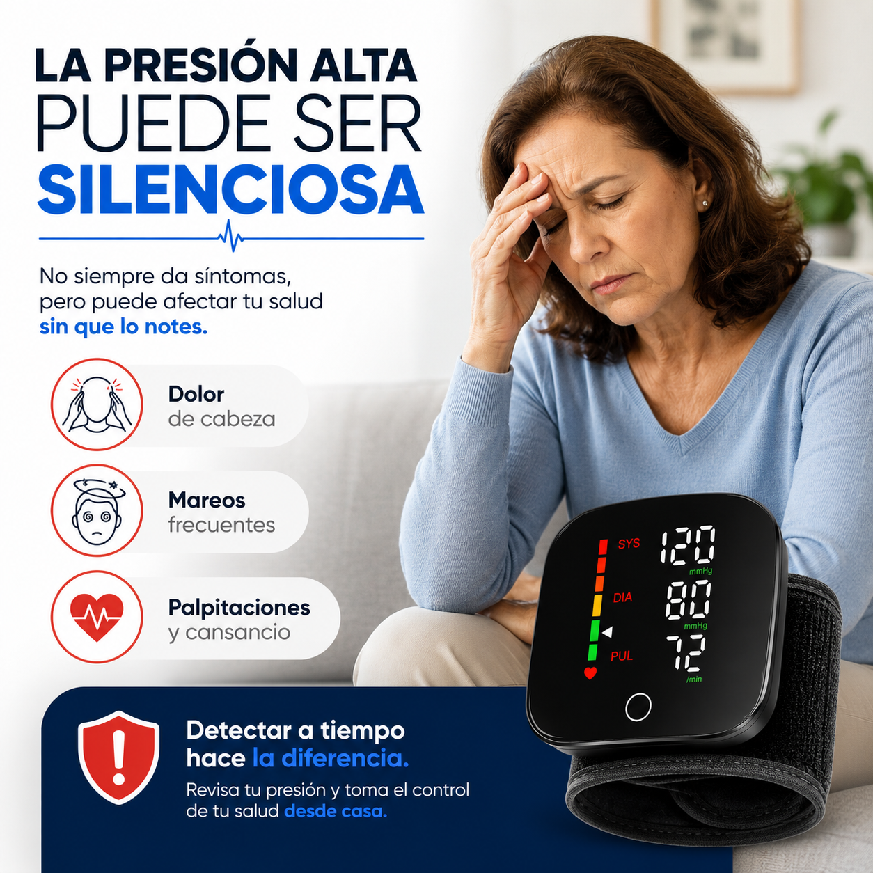 VitalPulse - Monitor de Presión Arterial de Muñeca