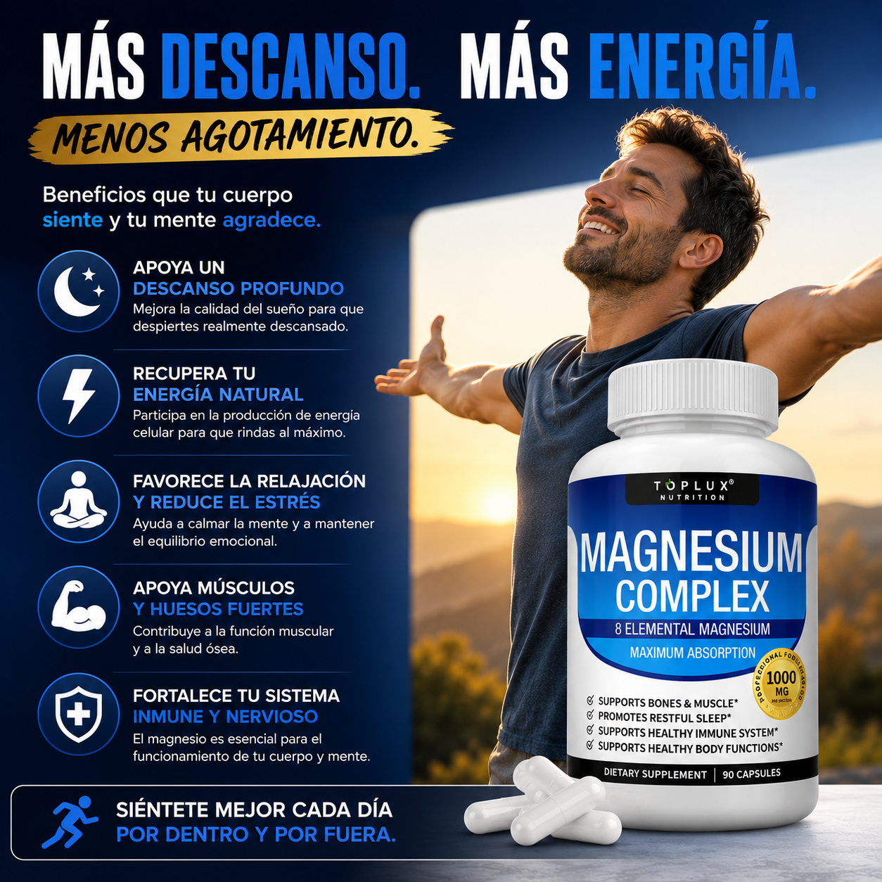 Magnesium Complex - Suplemento de Magnesio 1000mg