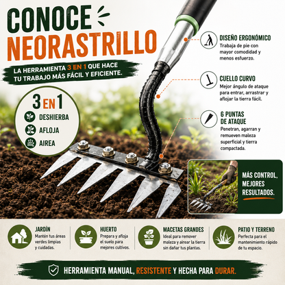 NeoRastrillo - Rastrillo Liberador de Malezas