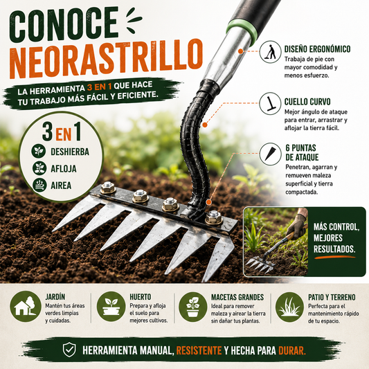 NeoRastrillo - Rastrillo Liberador de Malezas