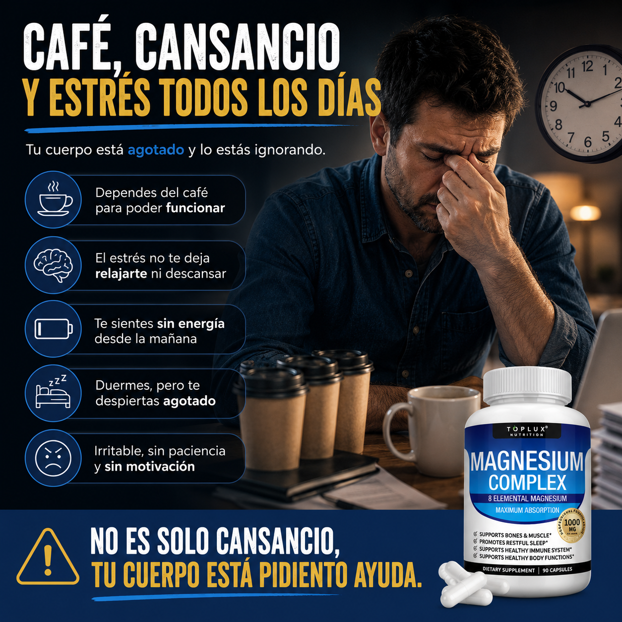 Magnesium Complex - Suplemento de Magnesio 1000mg