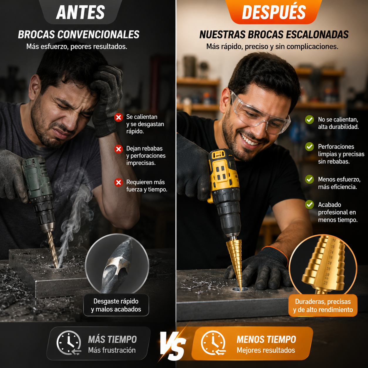 TitanStep - Brocas Escalonadas x6
