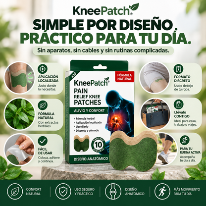 KneePatch® – Parche de Confort para Rodilla.