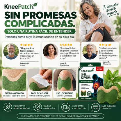 KneePatch® – Parche de Confort para Rodilla.