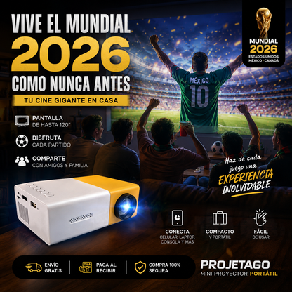ProjetaGo - Mini Proyector Portatil