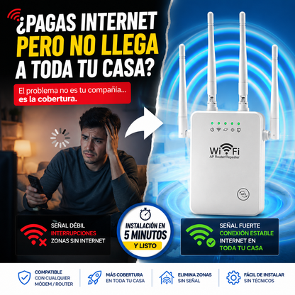 SignalX - Repetidor Wifi - Internet en toda la casa