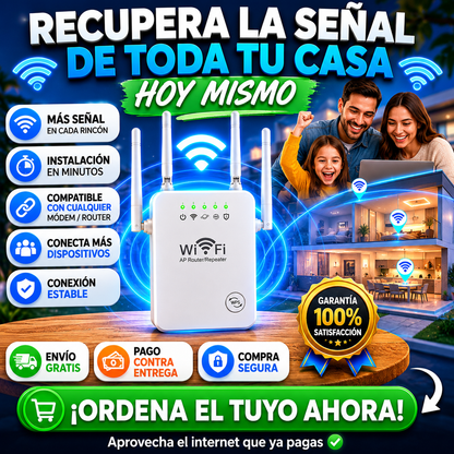 SignalX - Repetidor Wifi - Internet en toda la casa