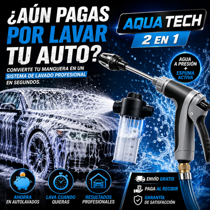 AquaTech - Pistola de alta presion 2 en 1