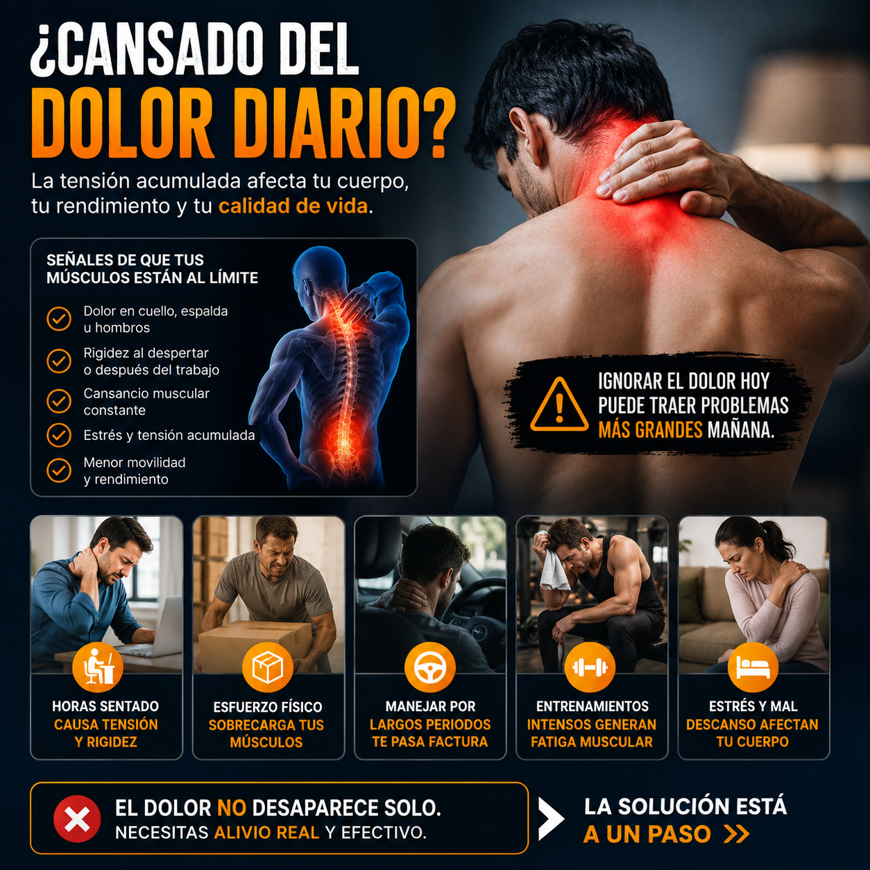 PowerTense - Electro Estimulador Masajeador