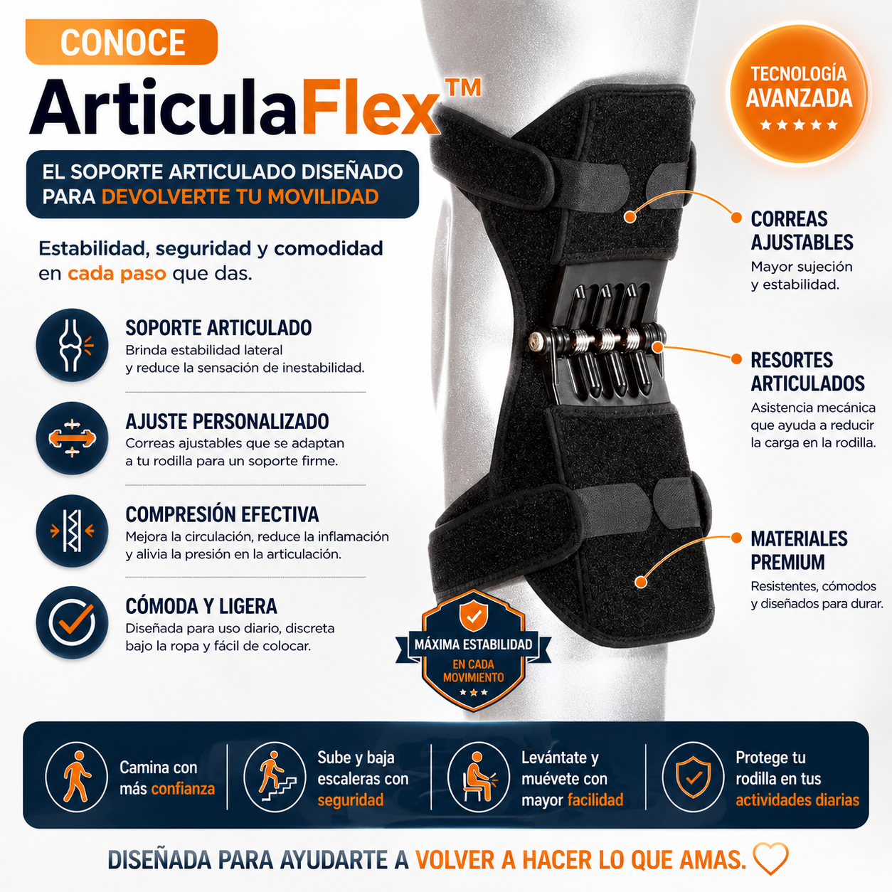 ArticulaFlex - Rodillera con articulacion