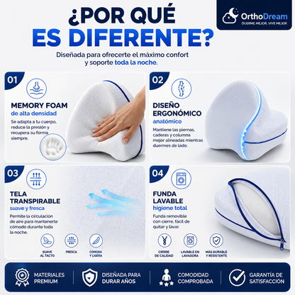 OrthoDream - Almohada Ortopedica Pierna Y Rodilla
