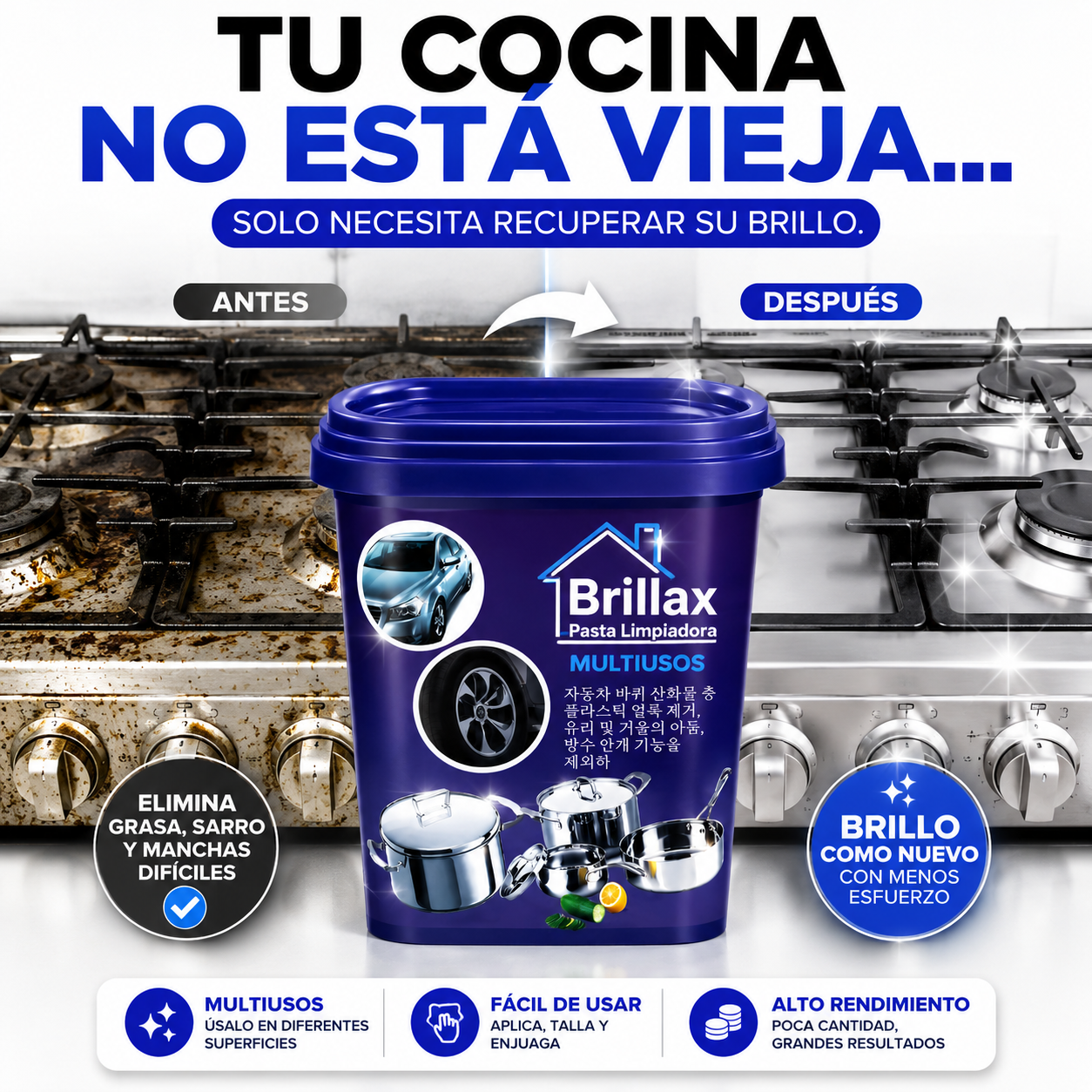 Brillax - Pasta Limpiadora Multiusos